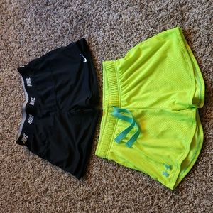 Under Armour/Nike Bundle of shorts